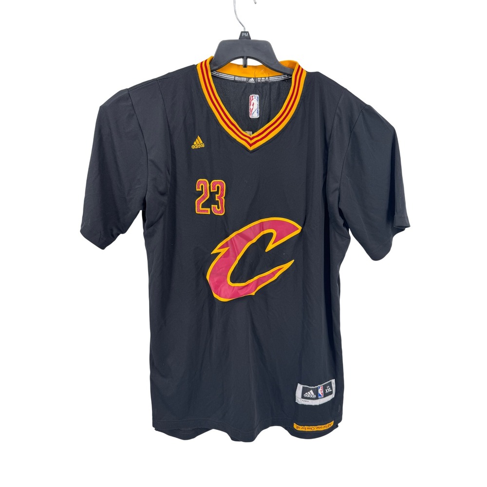 Adidas LeBron James 23 Swingman Sleeved Jersey XXL New Cleveland Cavaliers Blac
